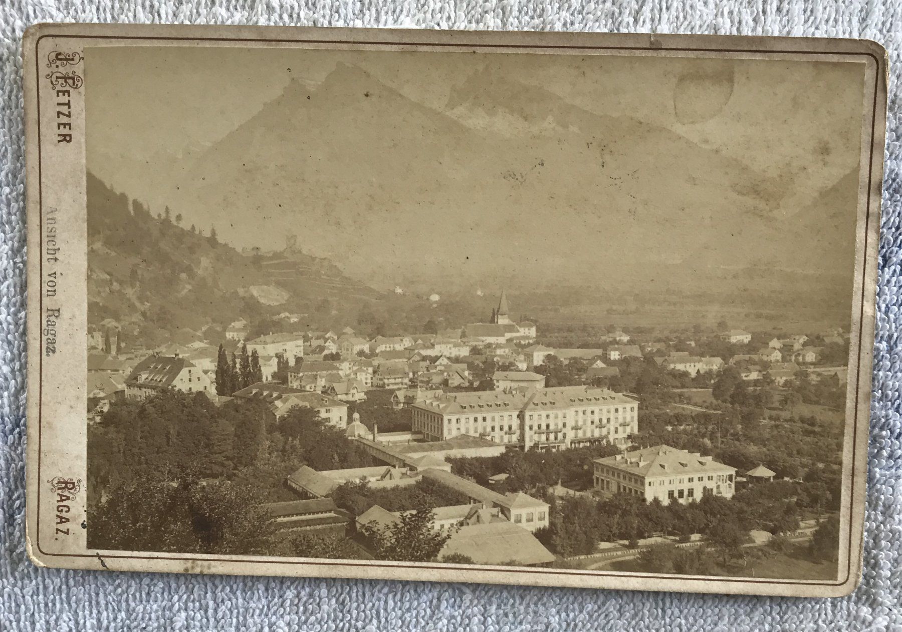 Poster & Bilder: ANTIKES FOTO ANSICHT VON RAGAZ – Gebraucht aus Ostermundigen von crazy-horse-1840