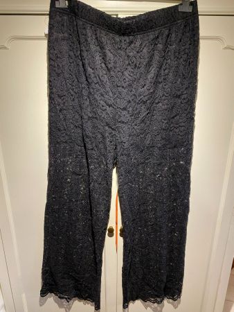 SPITZEN HOSE-DAMEN,SCHWARZ