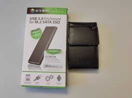 ICY BOX Set  M.2-SATA & SATA-Gehäuse Adapter