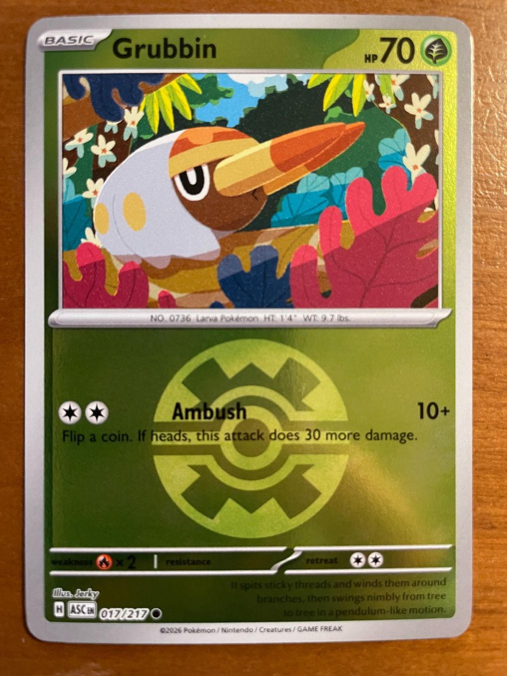 Pokémon Sammelbilder & Trading cards: Pokemon Grubbin Reverse (Versand gratis) – Neu (gemäss Beschreibung) aus Chur von Angerson
