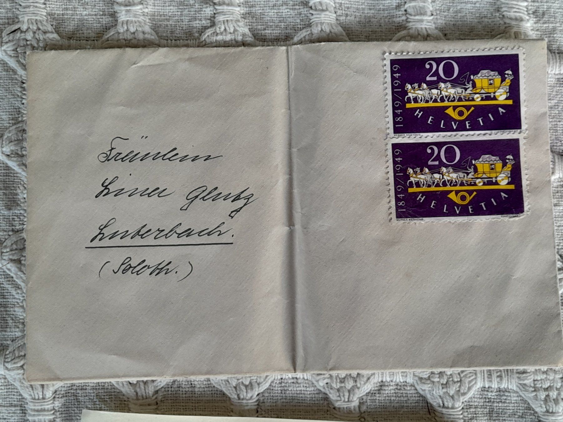 Alle Briefmarken: IMABA 1948 Basel + .... – Gebraucht aus Thun von Treff.....e 3