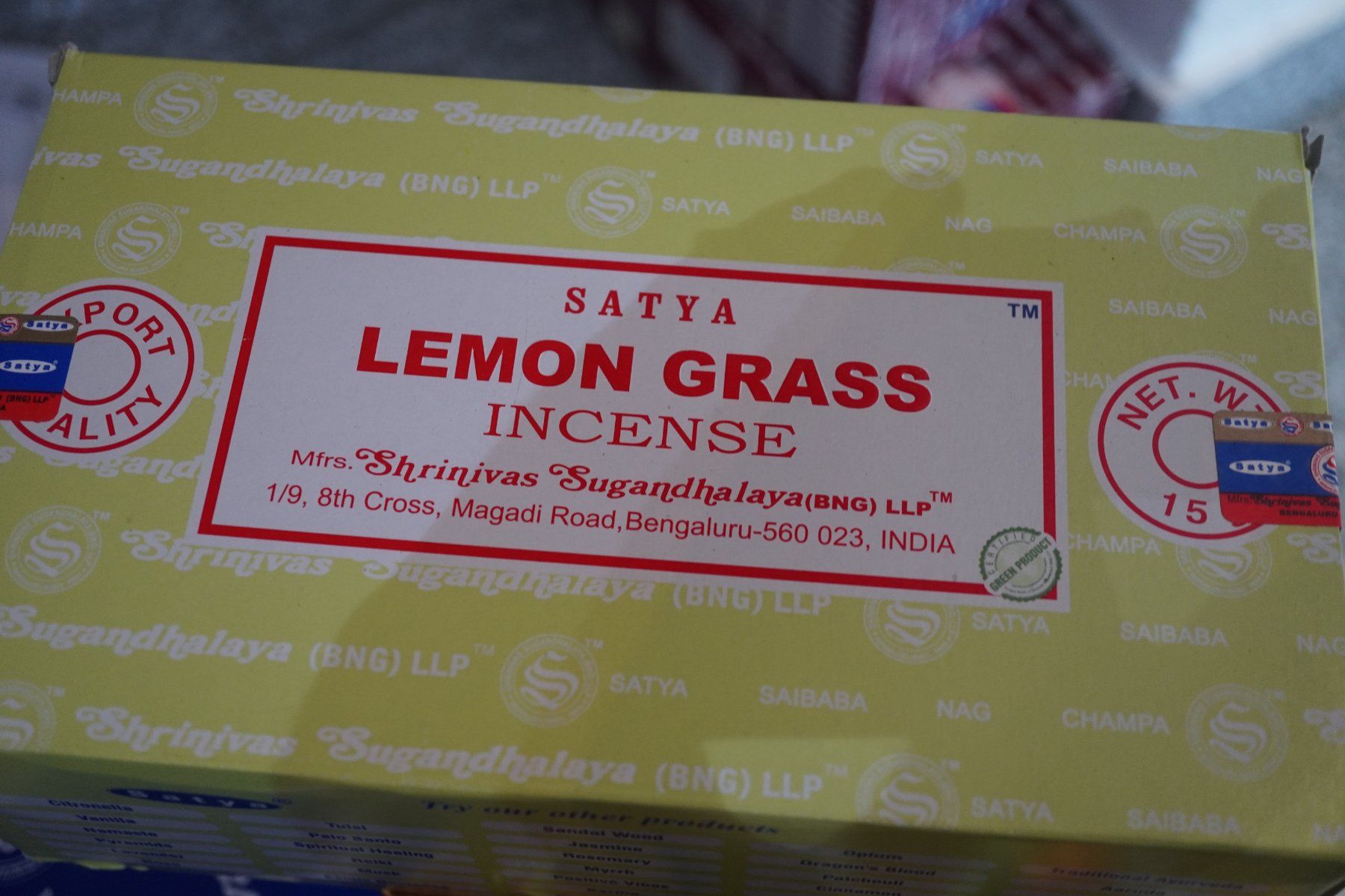 Candele: Nag Champa Lemon Grass Räucherstäbchen BOX – Nuovo e nell'imballaggio originale da Eschenbach SG venduto da topstone 6