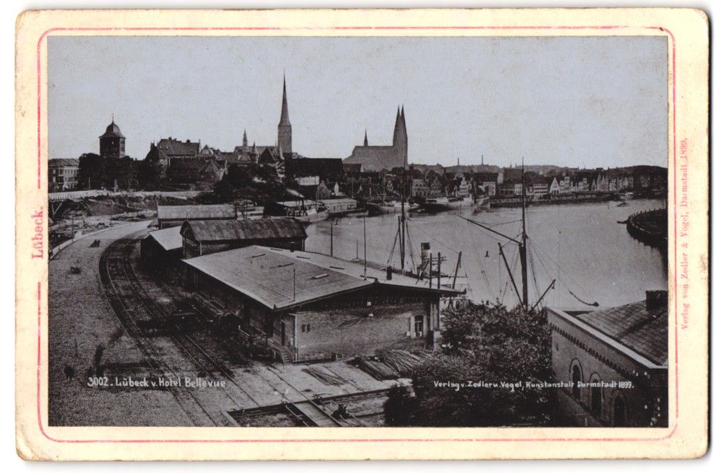 Fotografie & Manifesti: Fotografie Lübeck, Eisenbahn Güterhafe – Usato da Berlin venduto da bartko-reher