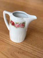 Antike Milchkanne mit Rosenmuster von Bavaria Prozellan