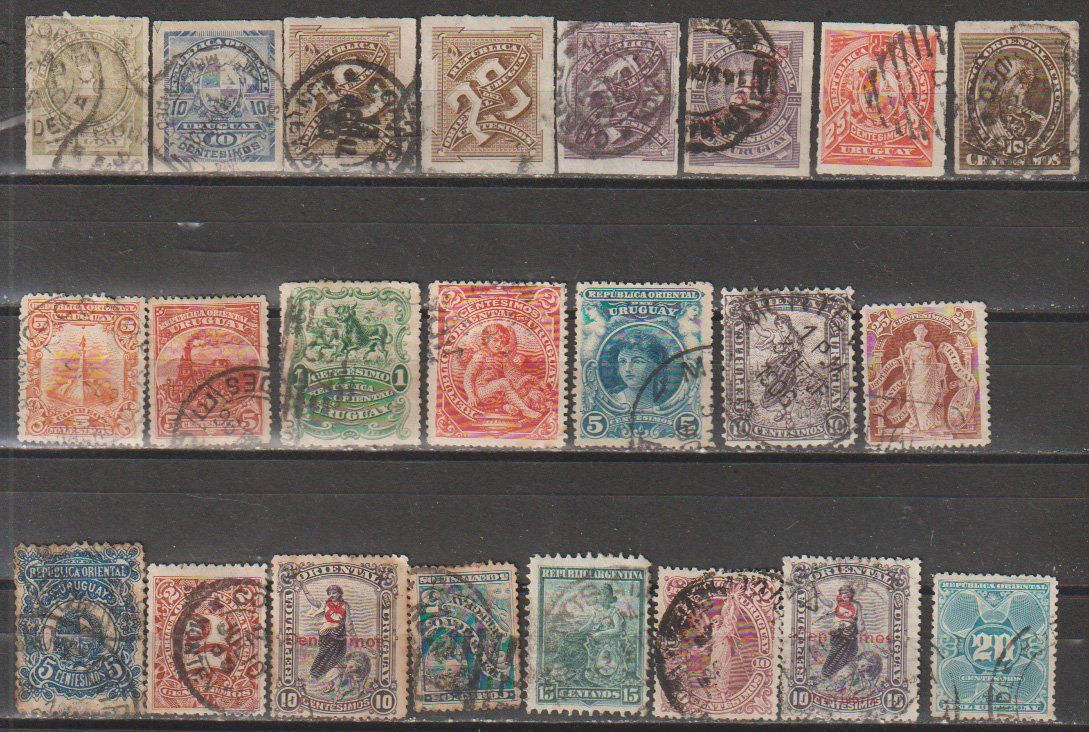 Tous les timbres: Uruguay lots variés, plusieurs époques – D'occasion à Crans-Montana par kira56 1