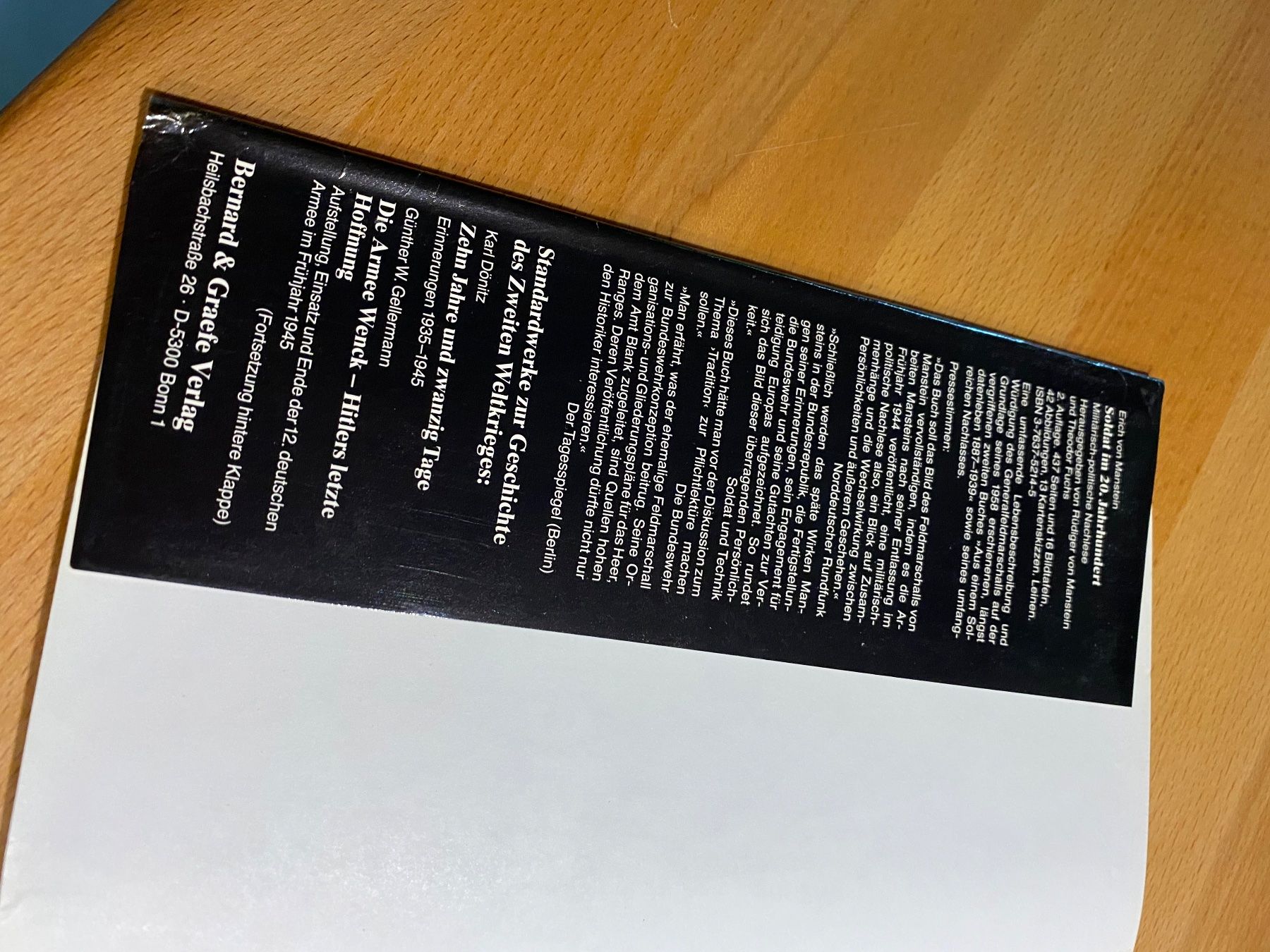 Libri: Verlorene Siege, Buch über 2. Weltkrieg Manstein – Usato da Lauperswil venduto da Romeo767 4