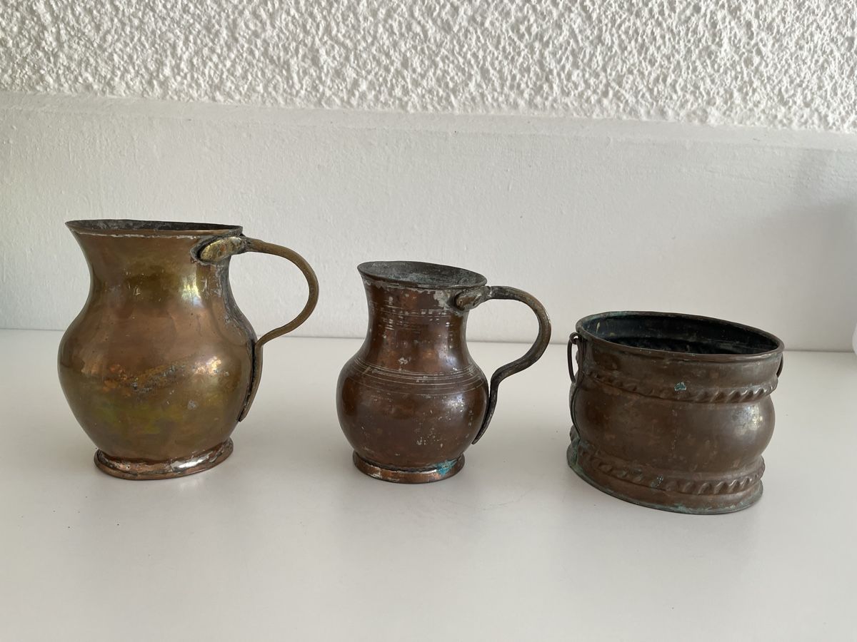 Alle Dekorationen: 2 Kupfer Krüge / 1 Kupfer Töpfchen – Gebraucht aus Wetzikon ZH von seli03