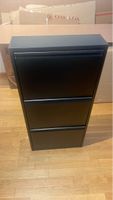 Schuhschrank 3 Fach schwarz