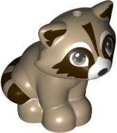 Lego Kit di costruzioni: LEGO 77110pb01 Raccoon, Friends with White Muzzle – Nuovo (secondo la descrizione) da Basadingen venduto da NekoBricks