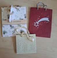 3 weihnachtliche 🎄🎅 Geschenktaschen aus Papier - NEU