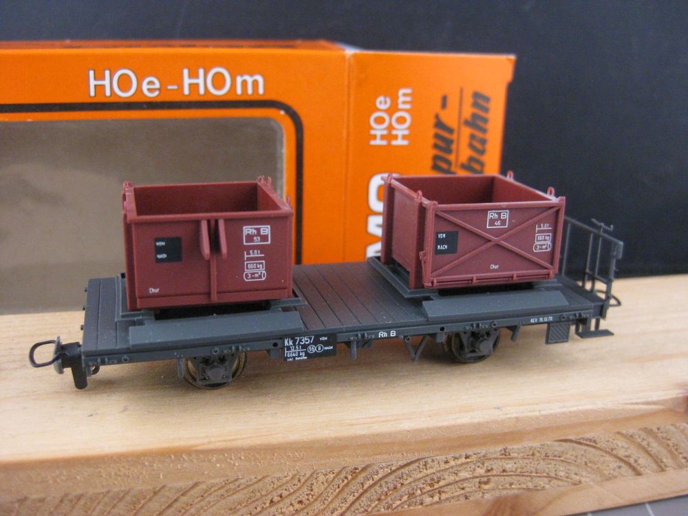 Bemo Modelleisenbahnen: Bemo 2058 RhB Kk 7357, in OVP, . – Neu und originalverpackt aus Malters von Marosko 3