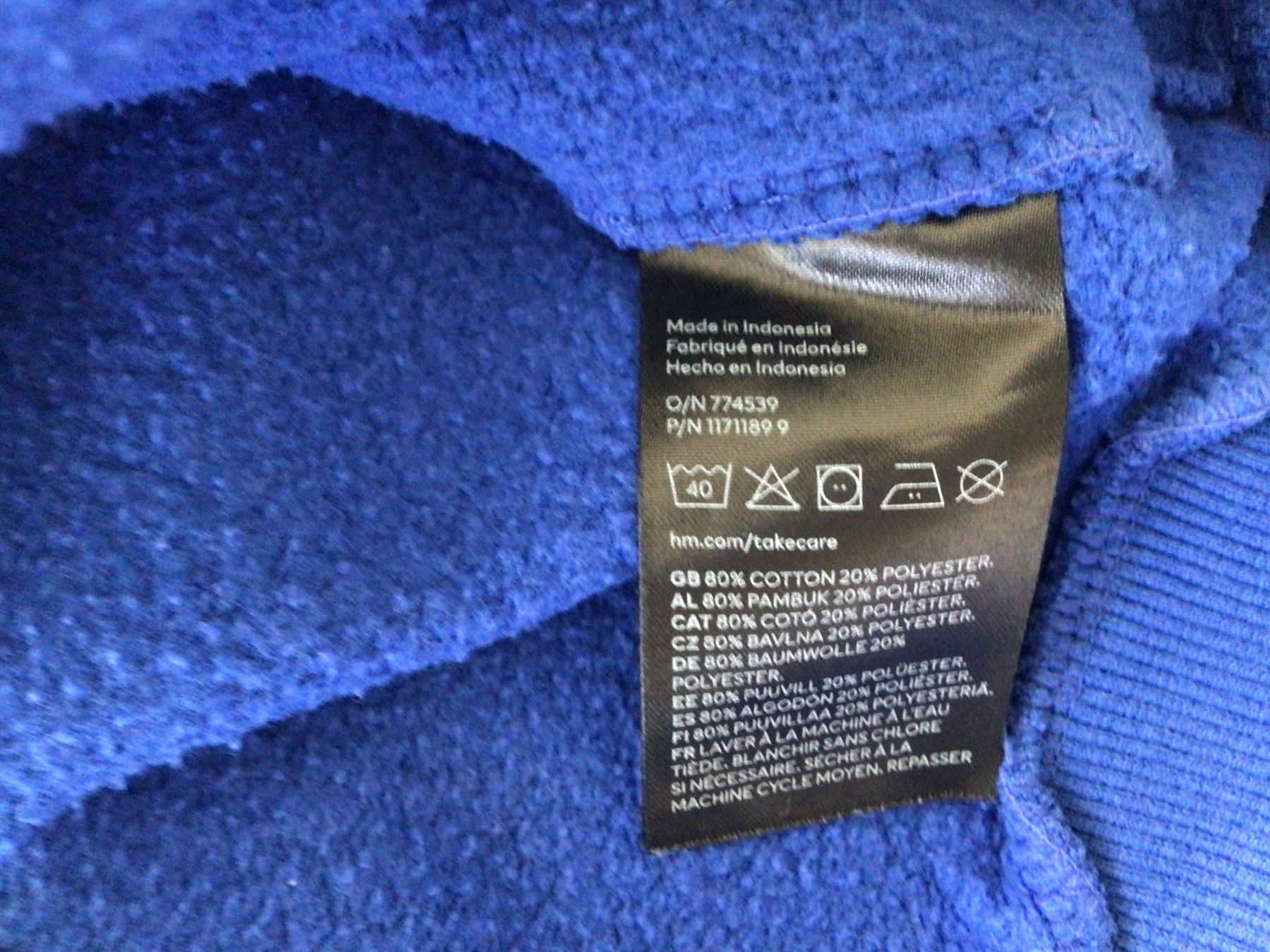 H&M Maglioni & Felpe: Blauer Kapuzenpullover, Grösse 158/164 – Usato da Frauenfeld venduto da Stehojen 6