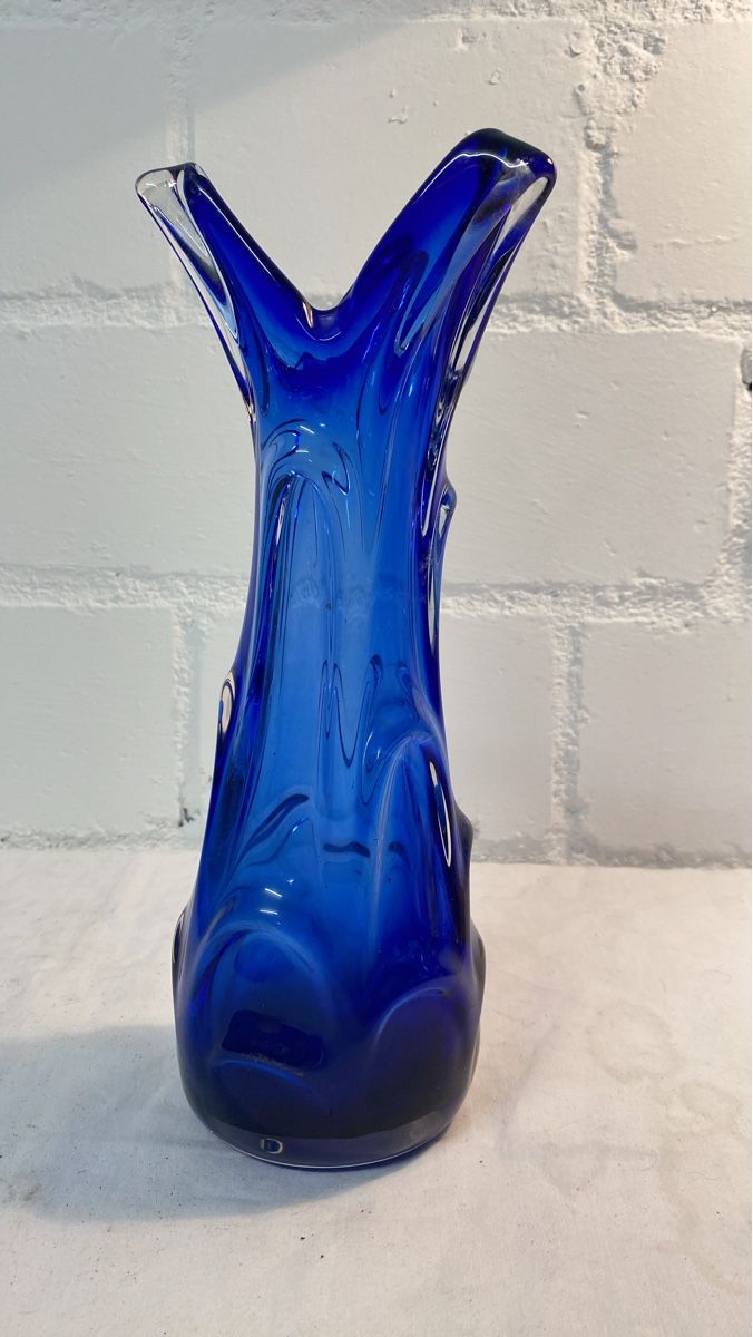 Murano Vasi & Recipienti: Wunderschöne, blaue Murano Glas Vase - ein Blickfang! – Usato da sursee venduto da trilli-tralli 1