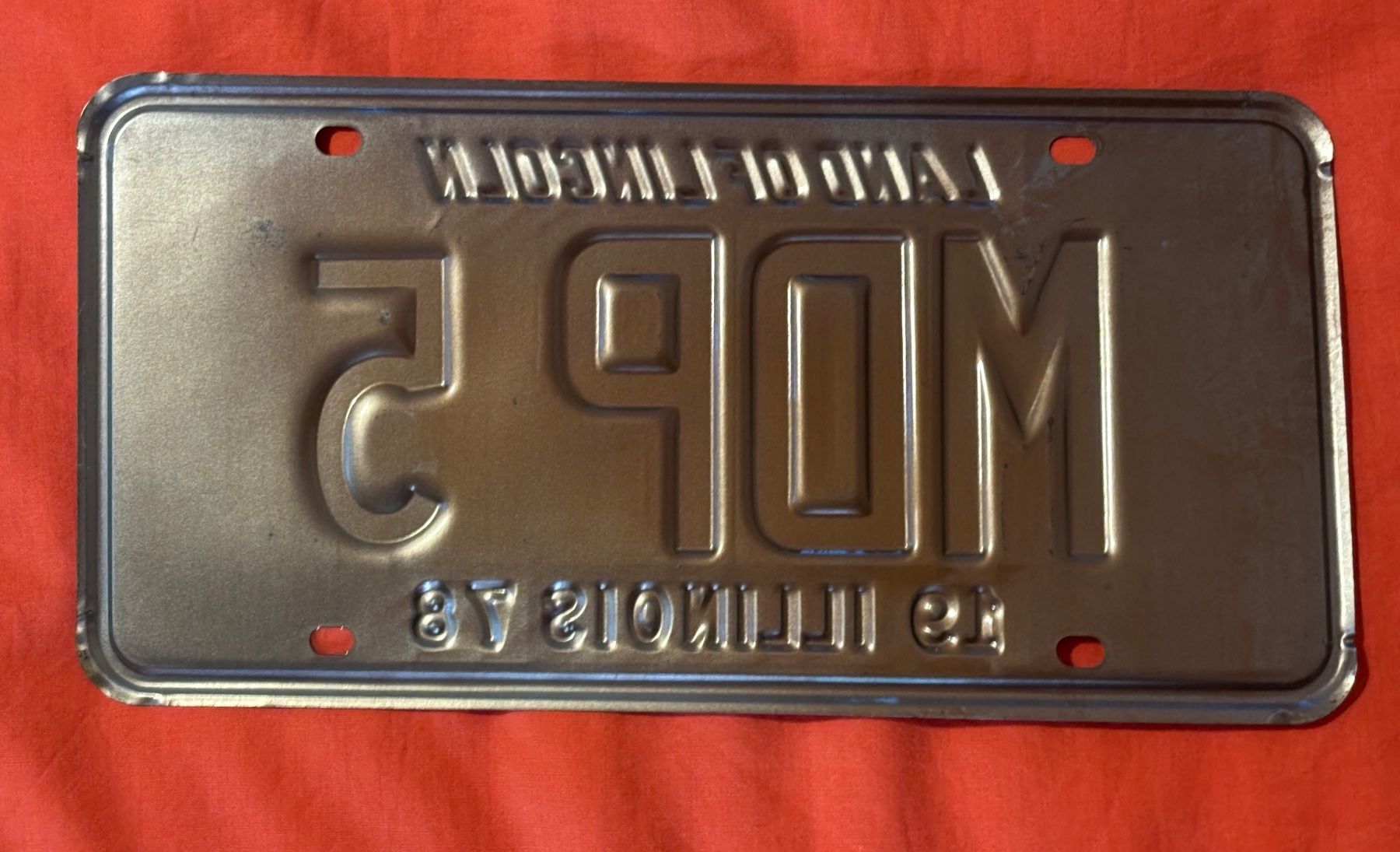 Schilder: Auto Nummernschild, Kontrollschild USA Illinois 1978 – Neu (gemäss Beschreibung) aus Baar von bricksandmore 1