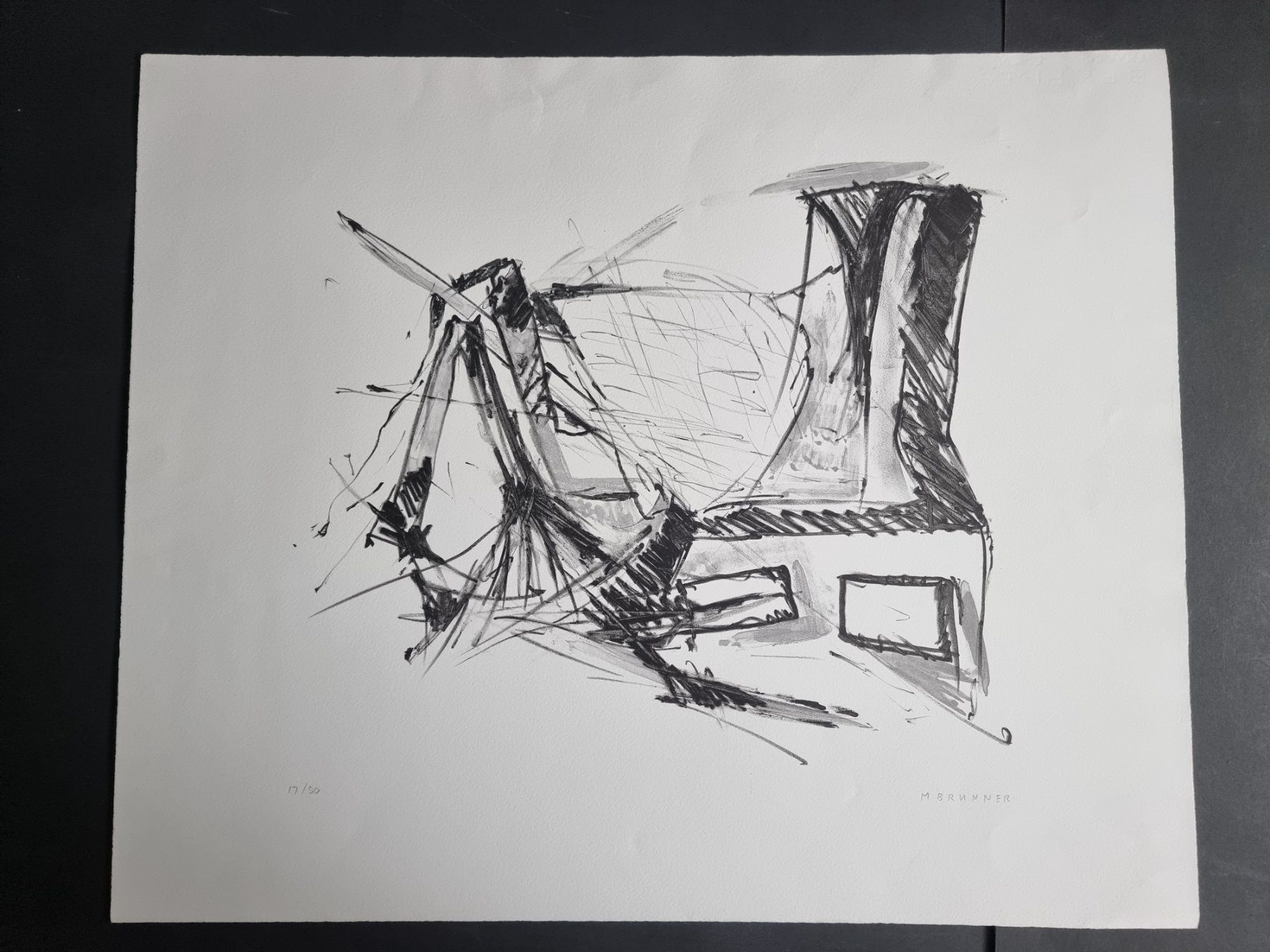 Grafiken & Lithographien: MARLYSE BRUNNER LITHOGRAPHIE SIGNIERT NUMMERIERT – Gebraucht aus Gersau von grafik-kunst 1