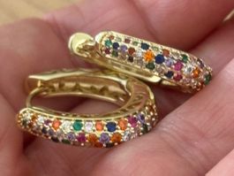 Luxus Elegante Ohrschmuck Ohrstecker/Multicolore Farbe:Gold