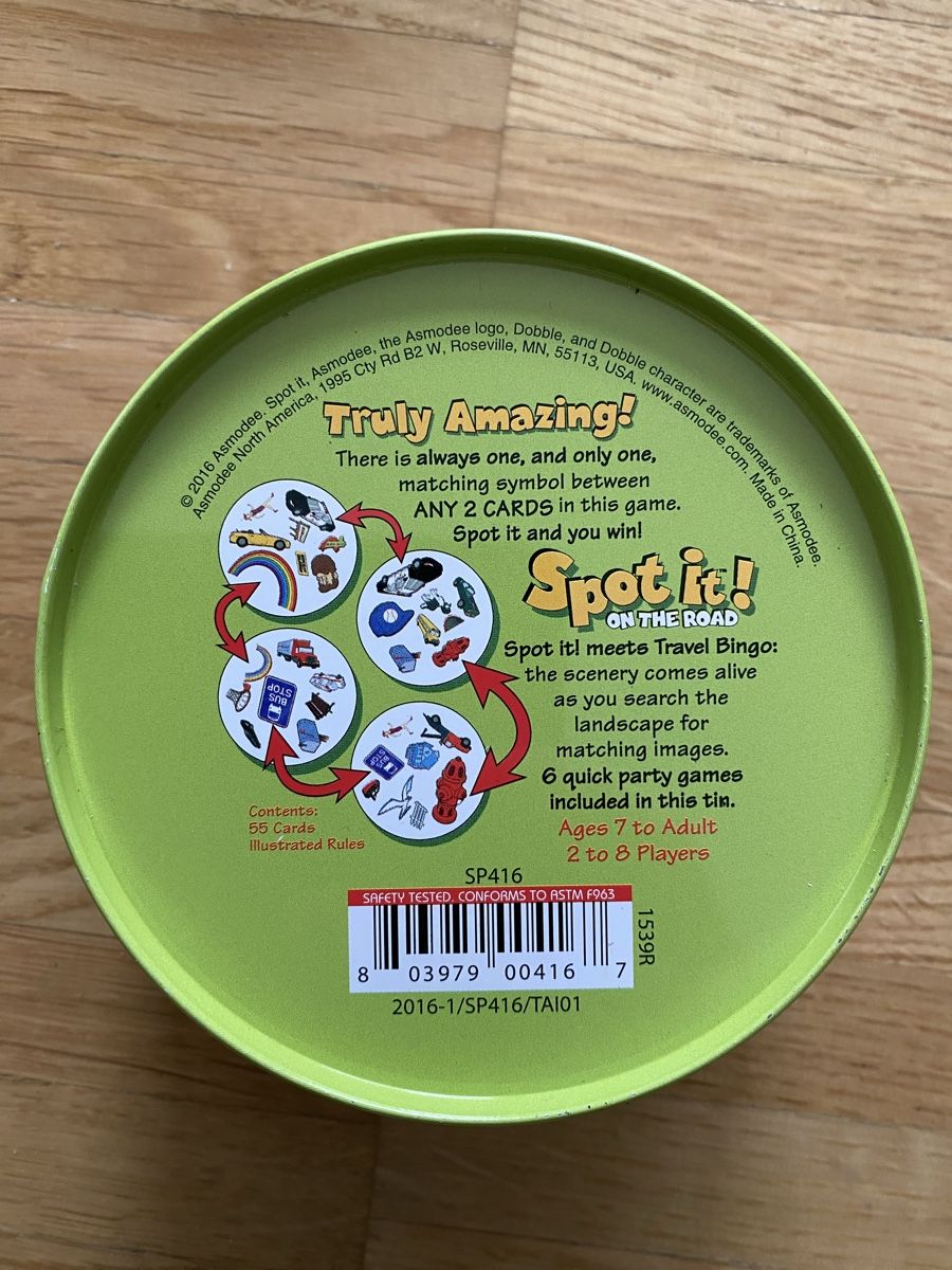 Giochi: 2 Spot It Spiele / On The Road & Hip – Usato da Sargans venduto da sel85 1