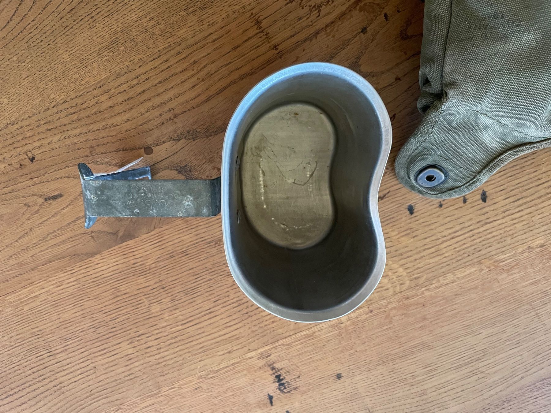 US Army Uniformi: Original us Army WW2 canteen – Usato da Oberbütschel venduto da Woodie2005 3