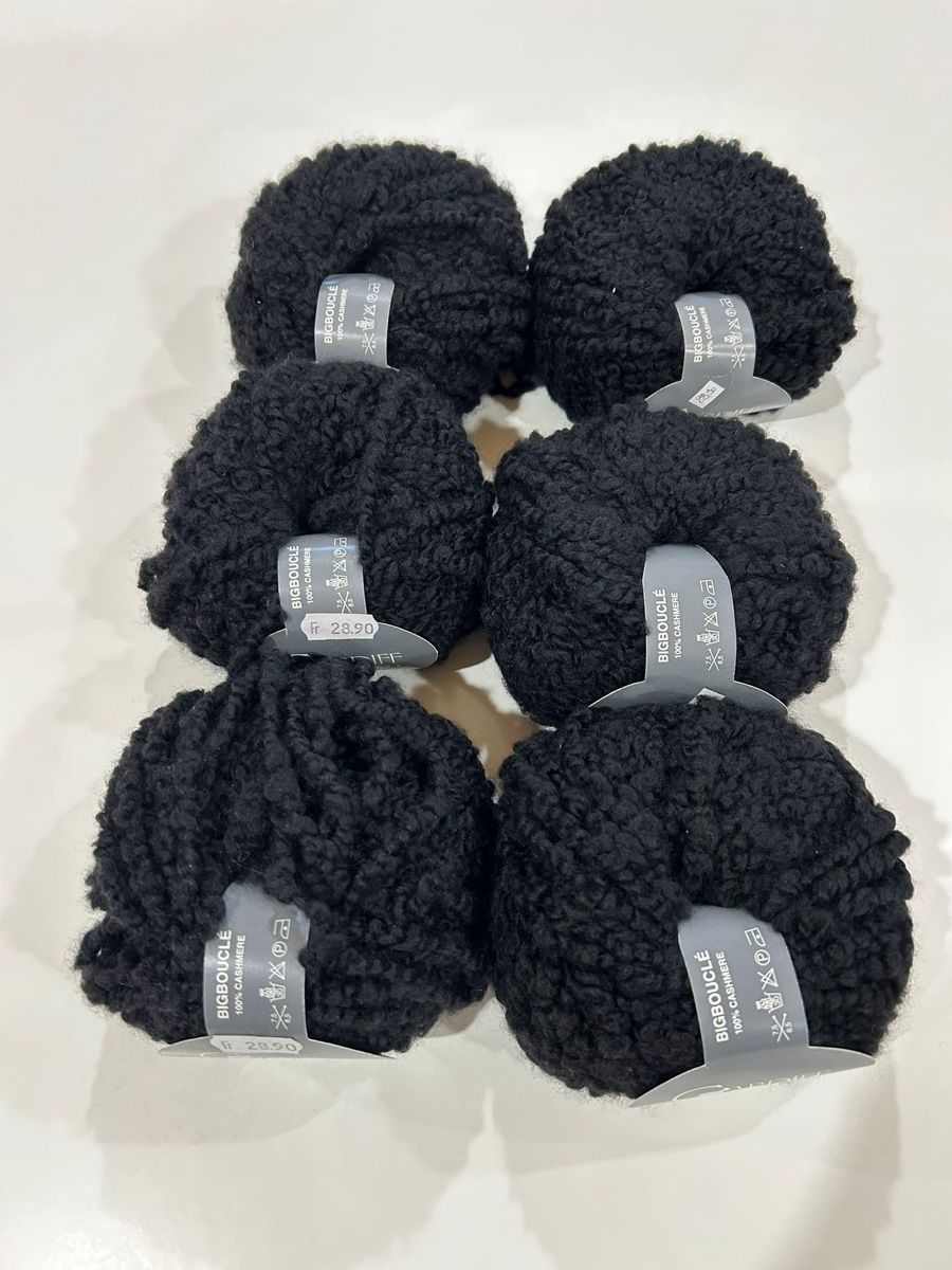 Lana: Cardiff Big Boucle (6x noir) – Nuovo e nell'imballaggio originale da Bex venduto da eli_2kgy
