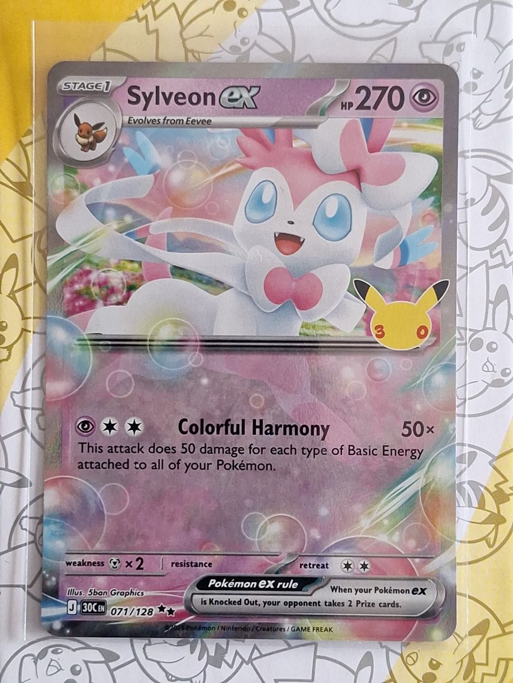 Pokémon Carte collezionabili: Sylveon ex - 30th Celebration – Usato da Altstätten SG venduto da GGsGameshop
