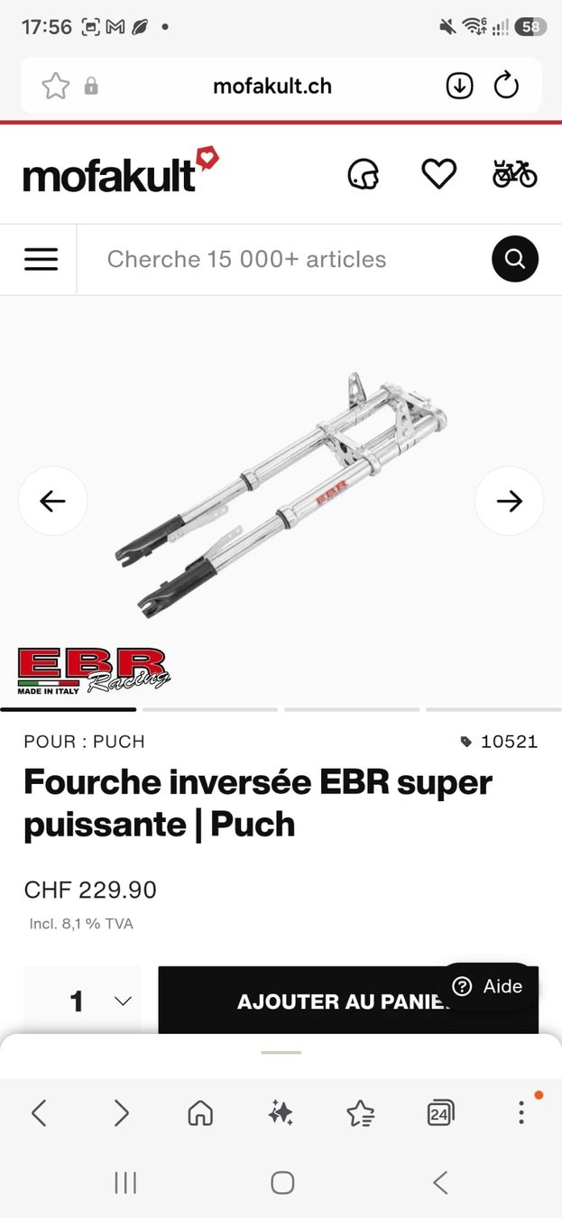 Mofa-Ersatzteile: Fourche EBR inversé Puch – Gebraucht aus Yvonand von vir_wdr7 3