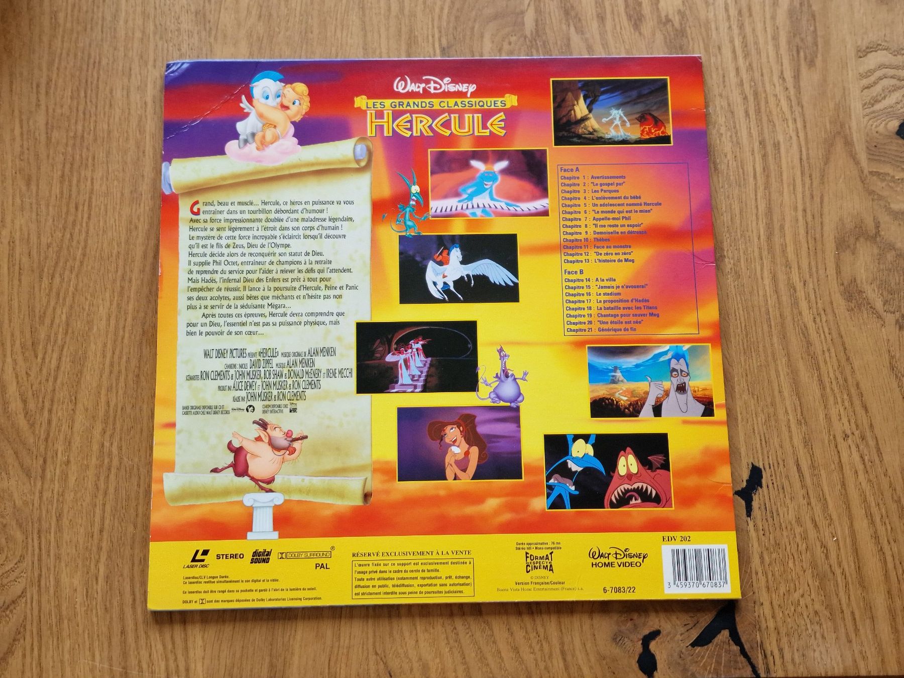 Tous les DVDs: Hercule - LaserDisc - PAL VF – D'occasion à Courgenay par Periote00 1