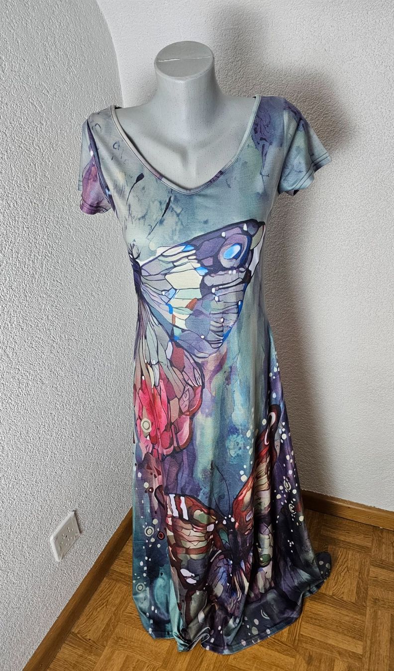 Vestiti: Kleid Schmetterling Gr. S Maxikleid – Nuovo (secondo la descrizione) da Füllinsdorf venduto da Sunnebliemli7 1