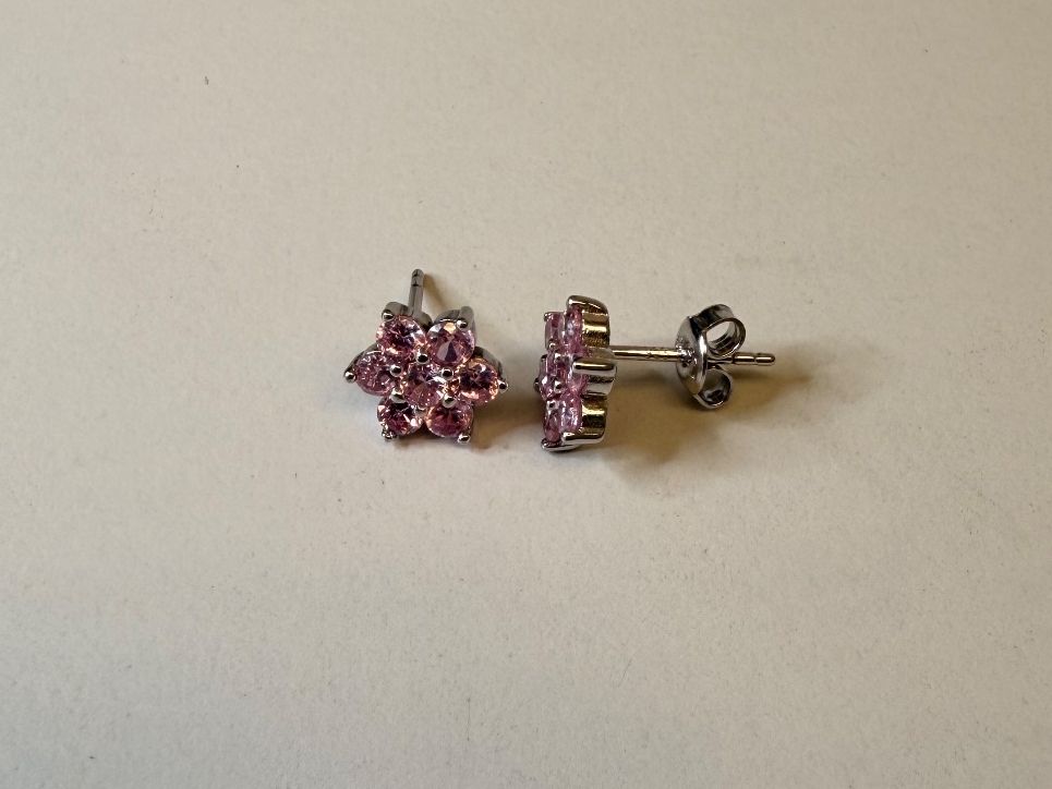 Orecchini pendenti & Orecchini a lobo: Ohrstecker Blume Silber 925 Zirkonia – Nuovo e nell'imballaggio originale da Zug venduto da gold.schmuck 2