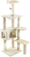 138cm Stabiler Kratzbaum Kletterbaum für Katzen, Beige