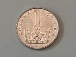 1 Corona della Repubblica Ceca (1 Koruna) 1997