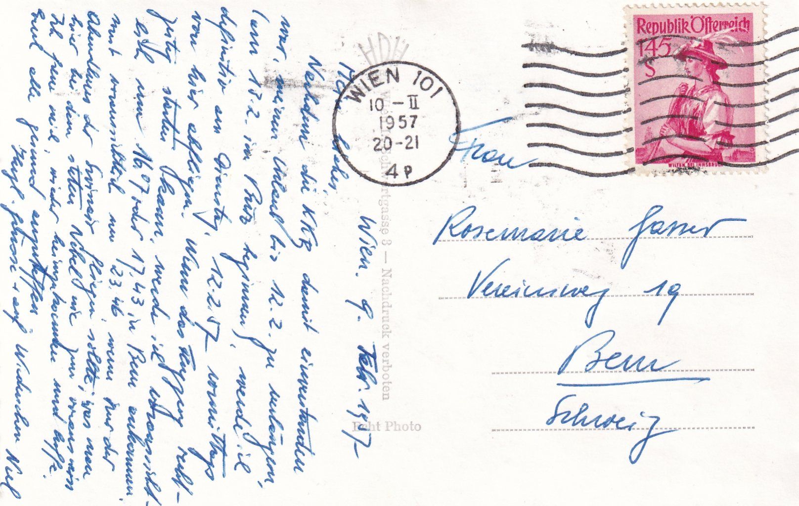 Cartoline postali: Wien, Schönbrunn - Gloriette /mp – Usato da Hombrechtikon venduto da Rudolf07 1