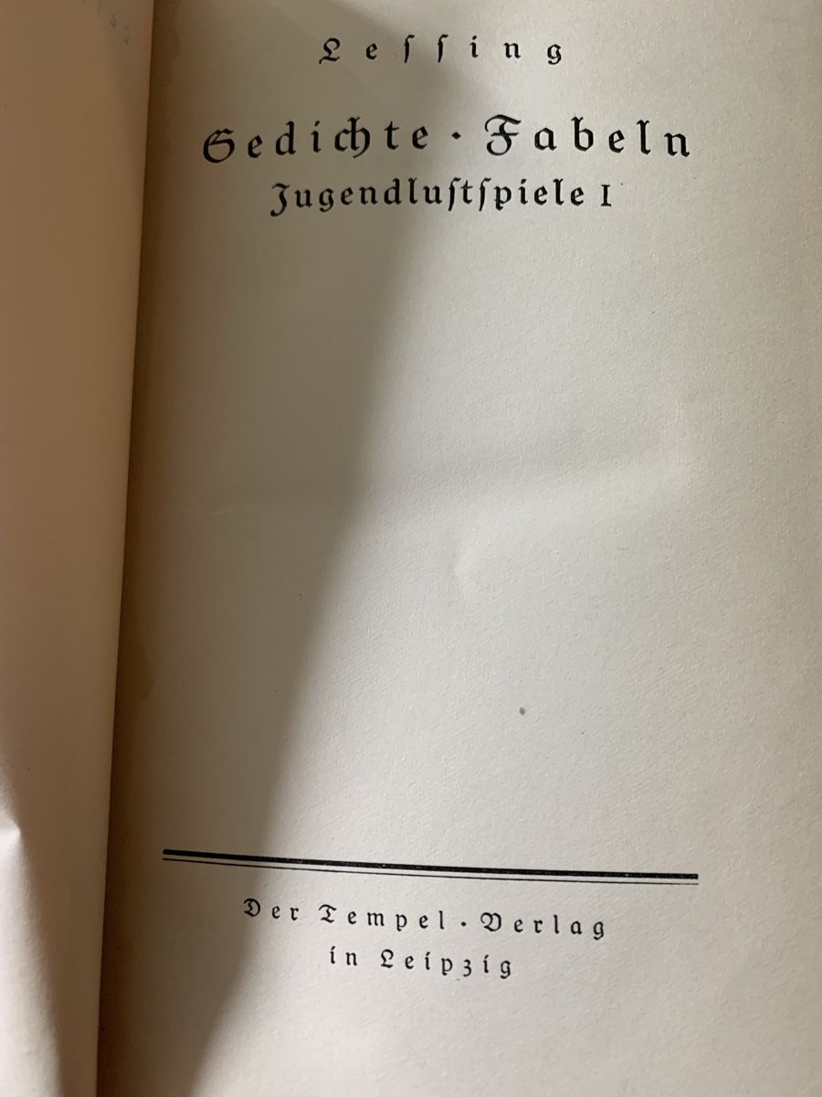 Libri: Lessing Gesammelte Werke 2 Bände - Tempel-Klassiker Leipzig  – Usato da Onex venduto da bru_fp6t 4