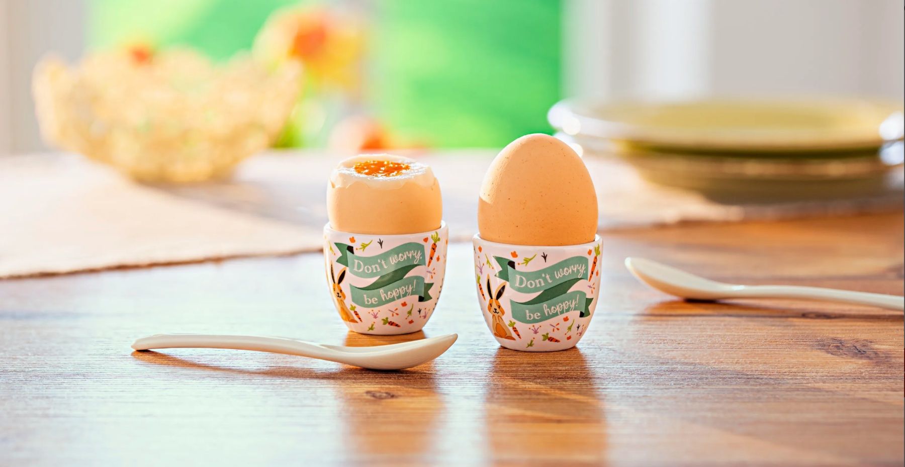 Altre Stoviglie: Geschenkset "Eierbecher & Löffel" 4-teilig – Nuovo e nell'imballaggio originale da Wagenhausen venduto da Svema 1