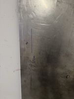 Chromstahl Platte 73x196cm, 2mm dick, 40 kg schwer.