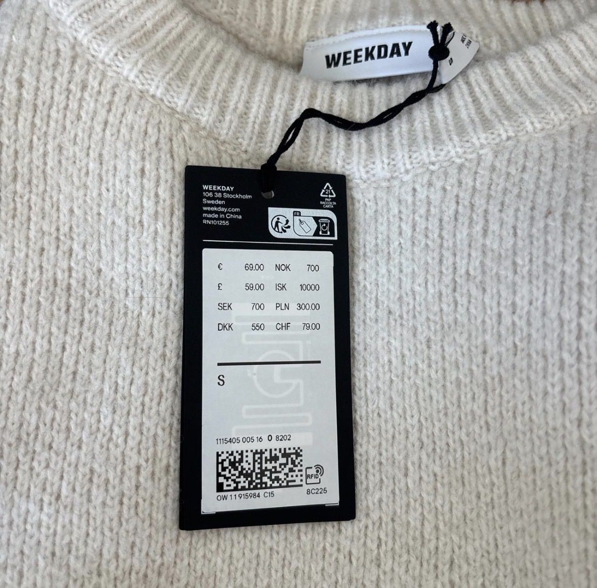 Weekday Maglioni & Felpe: WeekDay Winter Pullover/Pulli, Wollweiss, Gr. S, Neuwertig! – Nuovo e nell'imballaggio originale da Teufen AR venduto da yan_b7nm 2