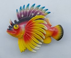 Wackel Kühlschrankmagnet - FEUERFISCH - Bunt - Neu - 8x7cm