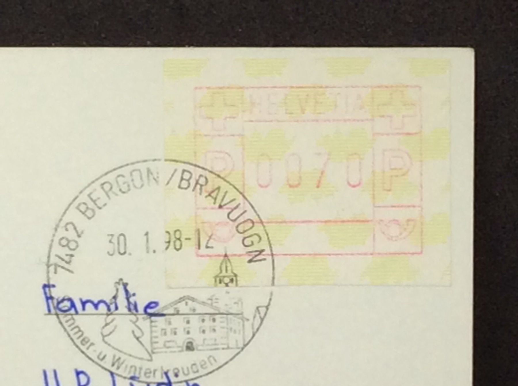 Cartoline postali: Bergün – Usato da Widnau venduto da Brusi9 1