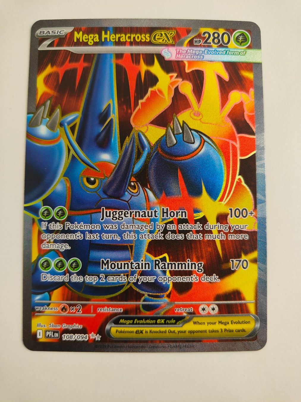Pokémon Carte collezionabili: Pokemon Mega Heracross Ex Full Art – Usato da Thalwil venduto da FigurenFreunde