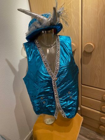 Fasnachtsköstüm : Gilet , Stulpen & 2x Hüte