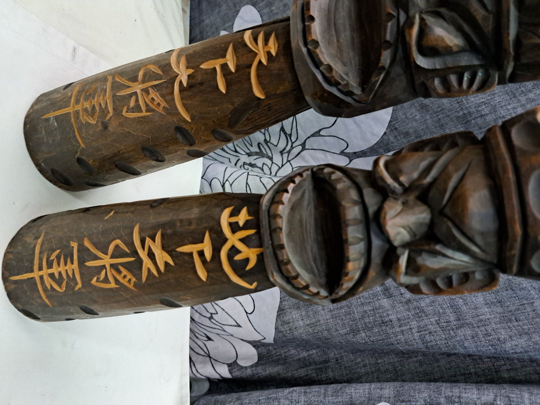 Sculture & Statue: 2x Asiatische Holzfiguren – Usato da Grossdietwil venduto da mahsoumi 2