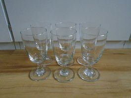 6 ältere Kaffeegläser / Kaffee fertig Gläser