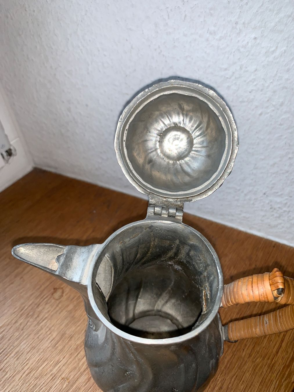 Teekannen: Antike Zinnkanne mit Deckel um 1900 – Gebraucht aus Richterswil von Moii89 3