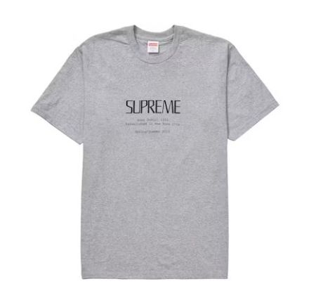 Supreme Anno Domini Tee Heather Grey