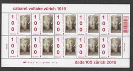 Kleinbogen cabaret voltaire, dada 100 zürich**  2016 (B