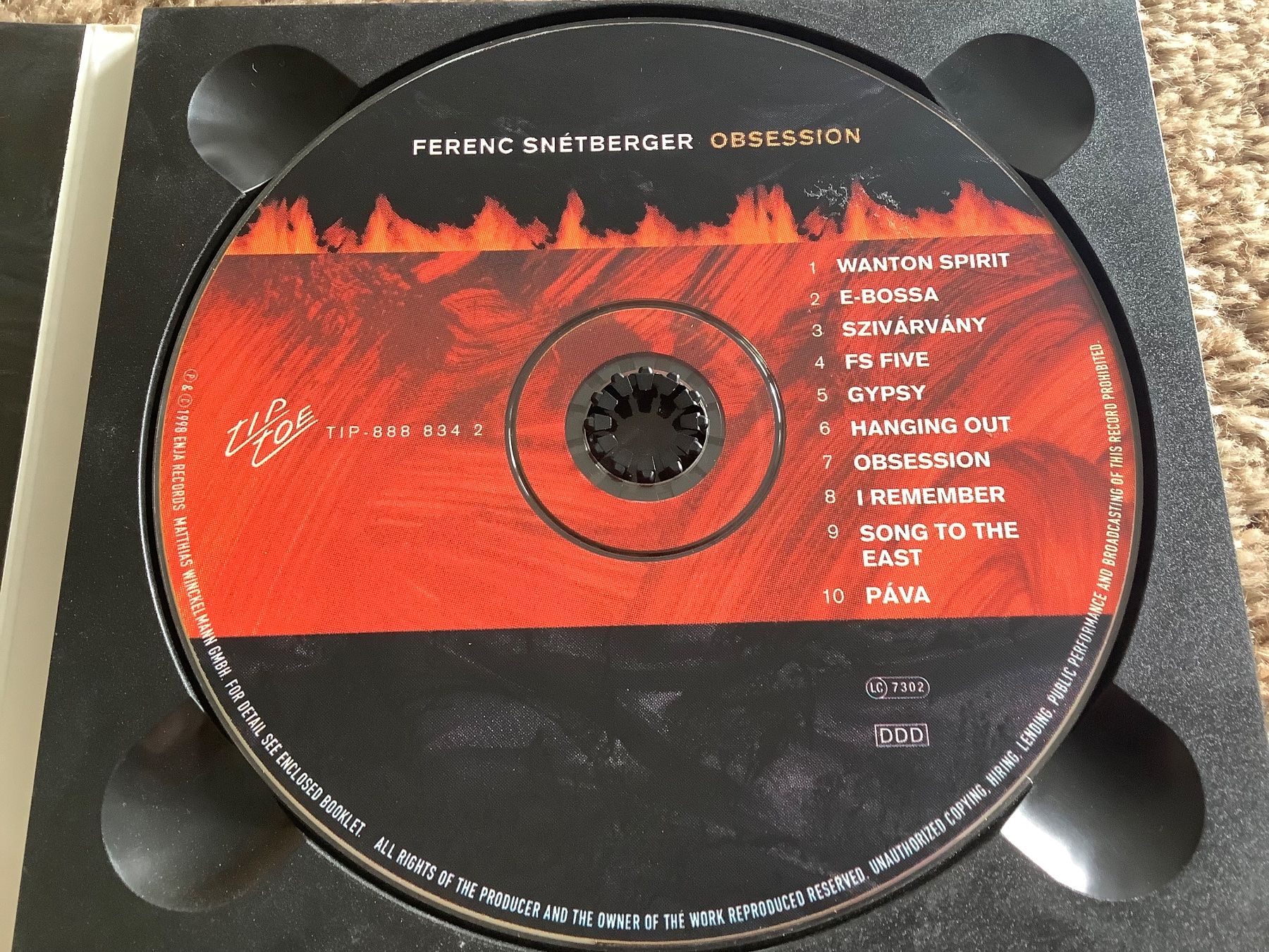 CD: Ferenc Snétberger * Obsession – Usato da herzogenbuchsee venduto da HIFIANER 1