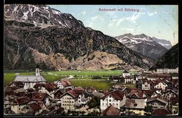 AK Andermatt, Totalansicht mit Bätzberg