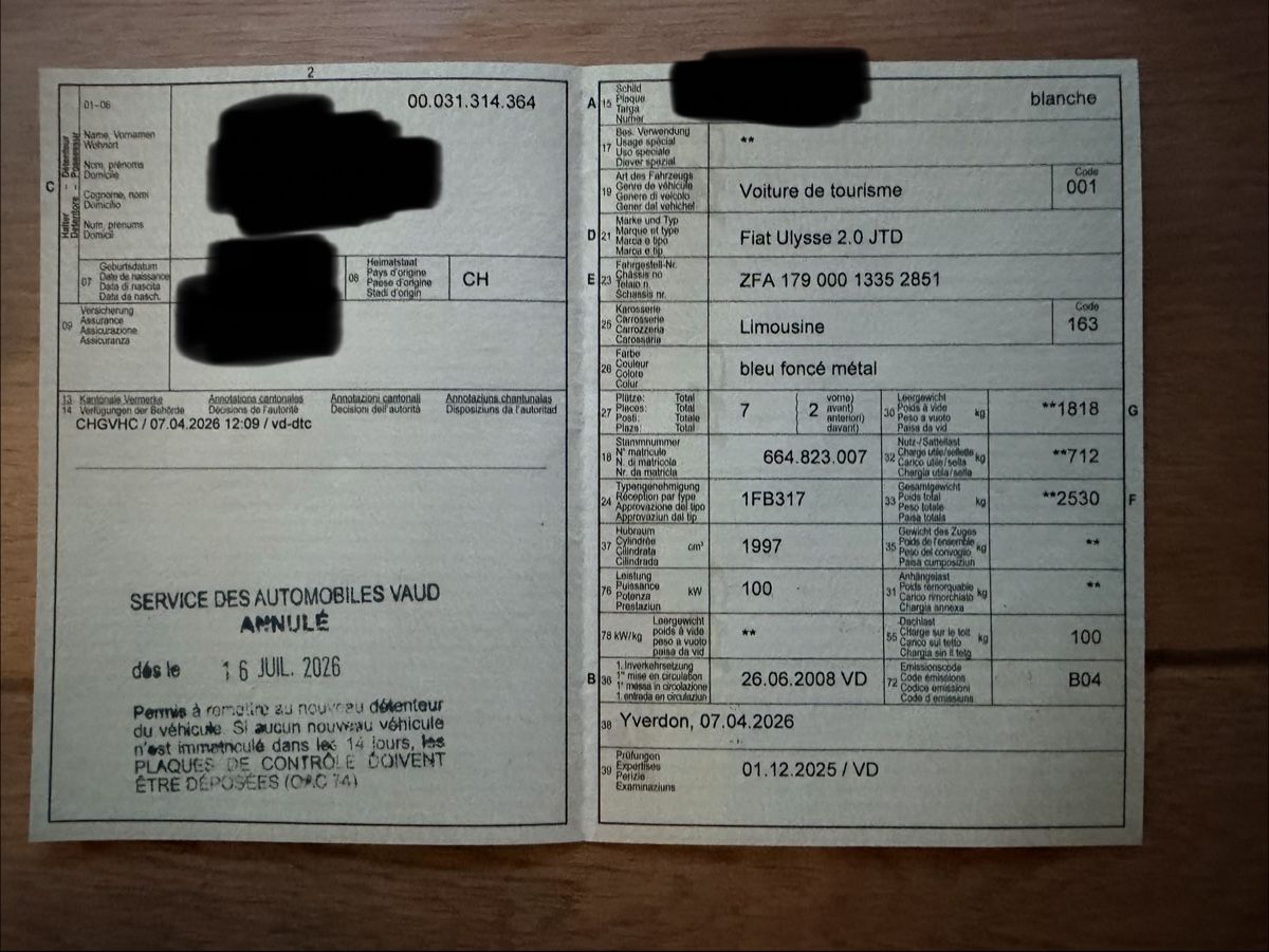 Fiat Autos: Fiat Ulysse 2.0 JTD 2008 – Gebraucht aus Donneloye von Edelweiss_jeep 9