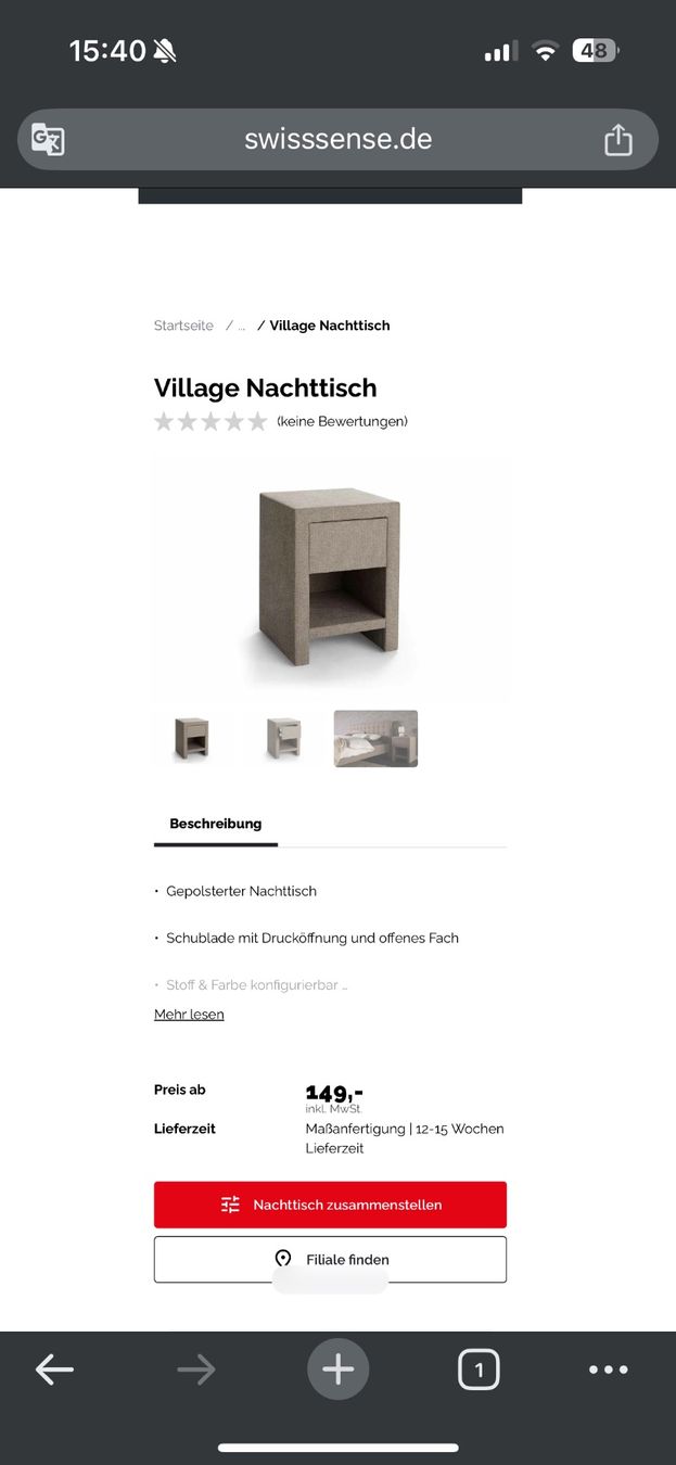 Nachttische: Bedside table – Gebraucht aus Basel von arr_j96w 3
