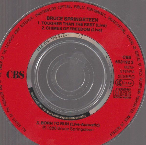 CD: BRUCE SPRINGSTEEN 3" cd single CHIMES OF FREEDOM – Usato da Vezia venduto da Aquarius_Age 1