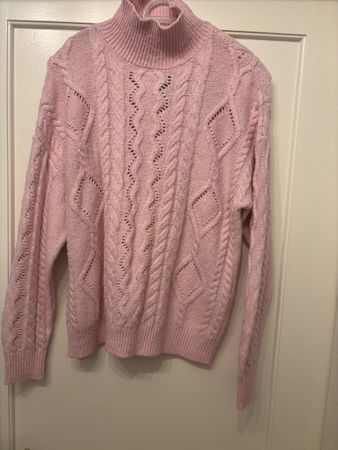 pinke pulli mit kragen